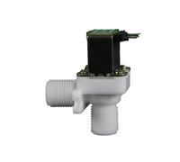 Solenoid Fill Inlet Valve Universal DN15 1/2" 12V 24V 220V Solenoid Valve Drinking Fountain Right Angle Washing Machine Valve Water Inlet Valve Assembly(12V,Normally Closed)