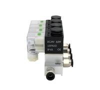 Solenoid Normally Closed 2V025-06 AC220V DC12V24V Multi-Way Combination Type air Magnetic Pneumatic 2V025-08(Dc24v 6mm Fittings,5F)