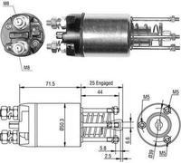 MAGNETI MARELLI 940113050460 Solenoid Switch, starter OE REPLACEMENT