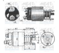 Solenoid Switch, starte MEAT & DORIA 46005 for OPEL COMBO Tour 1.7 2001-2004