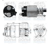 Solenoid Switch, starte MEAT & DORIA 46102 for MR2 III (ZZW3_) 1.8 1999-2007