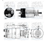 Solenoid Switch, starte MEAT & DORIA 46135 for HYUNDAI ATOS (MX) 1 1998-2000