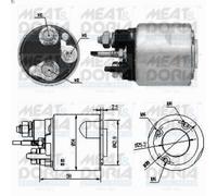 Solenoid Switch, starte MEAT & DORIA 46159 for DACIA LOGAN (LS_) 1.5 2006-2012