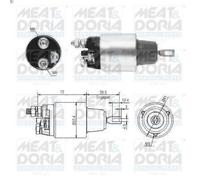 Solenoid Switch, starte MEAT & DORIA 46286 for IVECO DAILY IV Van 3 2007-2011