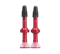 Solenoid Valve 1/2PCS 40mm Bicycle Valve Road Bike Vacuum Nozzle for Tubeless Tires Aluminum Alloy Core & Accessories Tire Maintenance Valve(40mm Red-2pcs)
