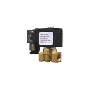 Solenoid Valve,1/4" 2/2-way Direct Acting Brass Normally Closed Valve 110V 220V 24V 12V Zero Pressure Start(AC220V,Orifice1mm 50bar)