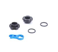 Solenoid Valve 1 Set Vacuum Tire Nozzle Lock Mountain Bike Valve Nut with Install Wrench MTB Road Bicycle Tubeless Cap
