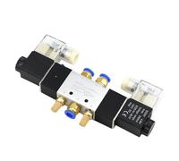 Solenoid Valve 220V Pneumatic 4V220-08 Air 5 Way 2 Position 1/4" Coil(Dc 12v,8mm Fittings)