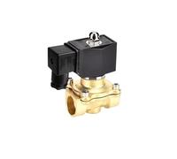Solenoid Valve, 3/4" Brass Solenoid Valve Normally Closed Normally Open IP65 Fully Enclosed Coil 220 Switch Valve Water Valve(110_Normally Closed)