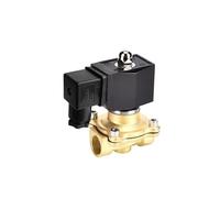 Solenoid Valve, 3/8" 1/2" 3/4" 1" 1-1/4" 1-1/2" 2" Brass Normally Closed Solenoid Valve IP65 Fully Enclosed Coil 220 Switch Valve Water Valve(DN50,BSP_24VAC)