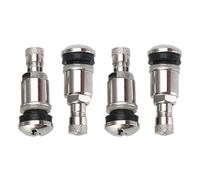 Solenoid Valve 4pcs Car Wheel Tire Valve Cover Metal Valves Chrome Optics Steel Rim 11.3mm Replacement Parts
