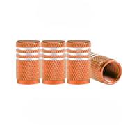 Solenoid Valve 4Pcs/Lot Alu-Alloy Tire Caps for Car Truck Motorcycle Bicycle Stem Cover Accessories Valve(Orange)