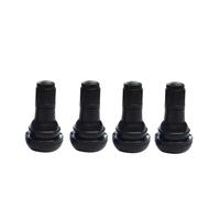 Solenoid Valve 4pcs Tubeless Tyre Wheels Parts Rubber Black Wheel Valves Snap-in Aluminium Alloy Car Vacuum Tire Valve(TR412)