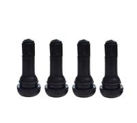 Solenoid Valve 4pcs Tubeless Tyre Wheels Parts Rubber Black Wheel Valves Snap-in Aluminium Alloy Car Vacuum Tire Valve(TR413)