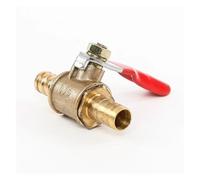 Solenoid Valve 6/8/10/12mm Red Handle Valve Hose Barb Inline Brass Water Oil Air Gas Fuel Line Shutoff Ball Pipe Fittings(8)