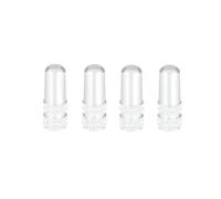 Solenoid Valve Aluminum Alloy Bicycle Tire Valve Cap Road Bike Cover Protector Tyre Dustproof(Silver 4pcs)