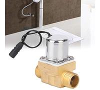 Solenoid Valve, Bathroom Urinal Sensor 6V Solenoid Valve, Bathroom Urinal Sensor 6V Solenoid Valve Maintenance Accessory (B Urinal Straight Copper Valve (Water in and Out)