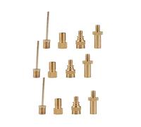 Solenoid Valve Bicycle Converter Pump Valve Ventil Adapter Set Basketball Pneumatic Needle(12pcs)