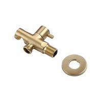 Solenoid Valve Brass Bidet Accessory Gold Black Chrome Grey Single Cold Water Portable Valve(Brushed Gold Valve)