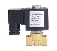 Solenoid Valve Brass Electric Direct Acting Normally Closed Water Gas Valve for Industrial Piping Systems Air Water Hot Water Gas Oil Steam Media (DC24V)