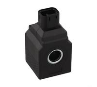 Solenoid Valve Coil for JCB Loader 12V 24V, Replacement Part 25/221263 717/20262, Equipment Hydraulic Accessory, and Plastic Construction, Easy Installation for Maintenance(12V)