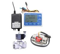Solenoid Valve, DN25 Digital Display Flow Quantitative Controller + 1" Water Sensor + Solenoid Valve Use to Control and Liquid