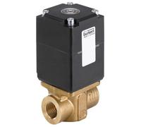Solenoid Valve G1/2'' NC Brass FKM -1-0.1bar/-15-1psi 24VDC Oxygen Fat/Oil Free 2875 384318