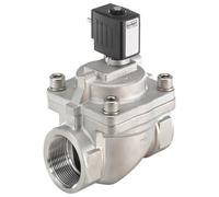 Solenoid Valve G1/2'' NO Stainless steel FKM 0.2-16bar/3-232psi 24VDC Anti-Waterhammer Oxygen Fat/Oil Free 6281 246197