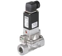 Solenoid Valve G1/2'' NO Stainless steel NBR 0.2-16bar/3-232psi 24VDC Anti-Waterhammer Oxygen Fat/Oil Free 5282 174545