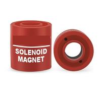 Solenoid Valve Magnet Tool #TLMKC, Solenoid Magnet, 18mm Solenoid Valve Troubleshooting Magnet Tool Fits Most Industry Valves, 1 Pcs (Red)(Red)