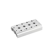 Solenoid Valve Manifold 4V100M 4V200M 4V300M 4V400M 4V110-06 4V210-06 4V220-08 4V320-08 4V230-08 4V410-15 1Pcs(12F,4V200M)
