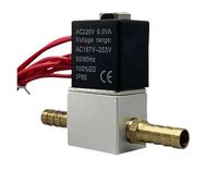 Solenoid Valve Normally Closed 1/4" Silent Oil Free Bidirectional Pneumatic Solenoid Valve(8mm,NPT_DC12V_Aluminum Alloy Base)