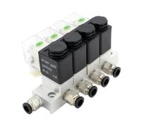 Solenoid Valve Normally Closed 2V025 AC220V DC12V24V Multi-Way Combination Type Valve air Magnetic Pneumatic 2V025-06 2V025-08(AC110V 6mm Fittings,7F)