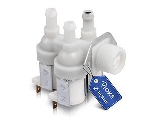 Solenoid Valve Replacement for Miele 1678013 Washing Machine Inlet Valve 230 V 3-Way 90° Diameter 10.5 mm for Washing Dryer Replacement Parts