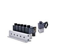 Solenoid Valve Set Manifold 3V2M Direct-Acting Pneumatic Air Valve DC24V AC220V Normally Open(3V2M20F)