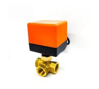 Solenoid Valve, Solenoid Valve Electric Ball 1 2 Brass For Air Conditioning Floor Heating Three Way AC220 DC24V DC12V,Power Shower(220)