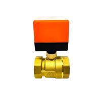 Solenoid Valve, Solenoid Valve Electric Ball 1 2 Brass For Air Conditioning Floor Heating Two Way AC220 DC24V DC12V,Power Shower(24)