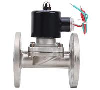 Solenoid Valve Stainless Steel Flange Connection NBR NC Direct Acting 1/2in Quick Opening Closing Stable Performance High Reliability for Water Air Oil Systems Industrial Grade (DC24V)