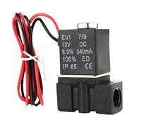 Solenoid Valve Water,DC 12V 1/4" NPT 2 Way Air Electric Closed Solenoid Valve Direct Acting Type to Control On/Off Of Air, Inert Gas, Liquid and Water