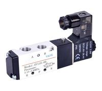 Solenoid Valves 4V110-06 2 Position 5 Port 1/8" Pneumatic Control Valve DC12V DC24V AC110V AC220V(Type B,AC220V)