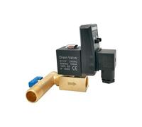Solenoid valves Electronic Drain Solenoid Valve Split Conjoined 4-Minute timed Exhaust and Drain Valve 1/2 16bar(Coil220V)
