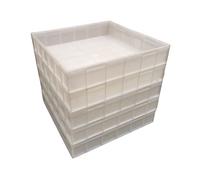 Solent Plastics 10.1 Litre Food Grade Plastic Square Stacking Container/Commercial Stackable Pizza Confectionery Dough Tray (70119-5)