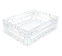 Solent Plastics 10 Litre Euronorm Clear Plastic Stacking Container - CLEAR