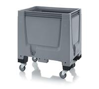 Solent Plastics 250 Litre Mobile Mini Pallet Box/Bulk Storage Container on Wheels