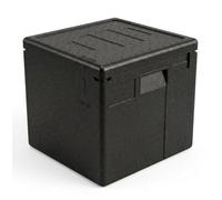 Solent Plastics 31L Thermo Insulated Pizza Transport Box - Gastronorm EPP Container for 4 x 14” Pizza Boxes, Heavy Duty Stackable Food Delivery & Catering Hot Food Carrier