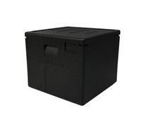 Solent Plastics 59L Thermo Insulated Pizza Transport Box with Handle - EPP Gastronorm Hot Food Carrier, Holds 8 x 14” Pizza Boxes, Stackable Commercial Catering & Delivery Container