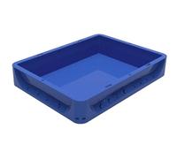 Solent Plastics 7 Litre Euronorm ECO Grey Stacking Container Pizza Dough Tray - BLUE