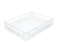 Solent Plastics 7 Litre Euronorm ECO Grey Stacking Container Pizza Dough Tray - CLEAR
