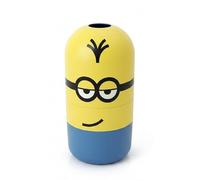 Solent Plastics Minions Kids Storage Box with Lid - 10L Stackable Toy Storage Container Featuring Kevin from Despicable Me - Easy Open Plastic Organiser for Toys, Books & Bedroom Storage - Yellow