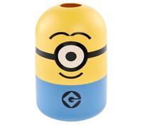 Solent Plastics Minions Kids Storage Box with Lid - 8L Stackable Toy Storage Container Featuring Stuart from Despicable Me - Easy Open Plastic Organiser for Toys, Books & Bedroom Storage - Yellow